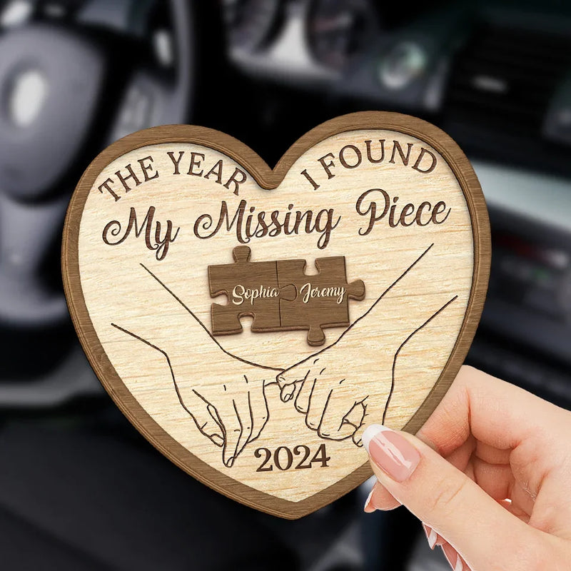 Every Mile Is Magic With You By My Side - Couple Personalized Custom Car Visor Clip - Christmas Gift For Husband Wife, Anniversary