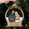 Our First Christmas Engaged - Couple Personalized Custom Ornament - Acrylic Custom Shaped - Christmas Gift For Husband Wife, Anniversary