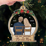 Custom Name First Christmas Gifts for Couples - Personalized Ornament