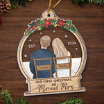 Custom Name First Christmas Gifts for Couples - Personalized Ornament