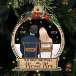 Custom Name First Christmas Gifts for Couples - Personalized Ornament