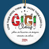 Love Them, Spoil Them, Raise Them Kind - Family Personalized Custom Ornament - Ceramic Round Shaped - Christmas Gift For Mom, Grandma