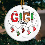 Custom Name Christmas Family Gifts - Personalized Ceramic Ornament
