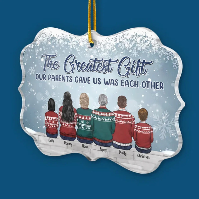 Christmas Is Even More Special When Spent With My Siblings - Family Personalized Custom Ornament - Wood, Acrylic Benelux Shaped - Christmas Gift For Family Members, Siblings, Brothers, Sisters