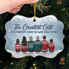 Christmas Is Even More Special When Spent With My Siblings - Family Personalized Custom Ornament - Wood, Acrylic Benelux Shaped - Christmas Gift For Family Members, Siblings, Brothers, Sisters