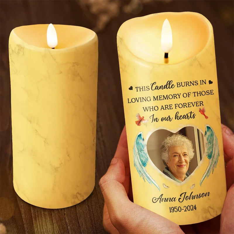 Custom Photo Memorial Tribute - Personalized LED Candle