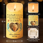 Custom Photo Memorial Tribute - Personalized LED Candle