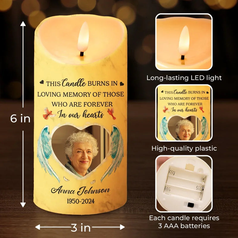 Custom Photo Memorial Tribute - Personalized LED Candle