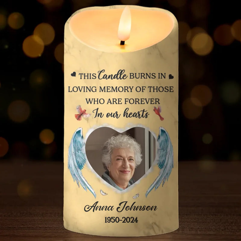 Custom Photo Memorial Tribute - Personalized LED Candle