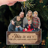 Custom Photo Togetherness Is What Makes The Season Bright - Family Personalized Custom Ornament - Acrylic Custom Shaped - Christmas Gift For Family Members