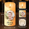 Custom Photo Your Memory Lives On - Memorial Personalized Custom LED Candle - Christmas Gift, Sympathy Gift For Family Members