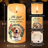 Custom Photo Unconditional Love Has A Furry Face - Memorial Personalized Custom LED Candle - Sympathy Gift, Christmas Gift For Pet Owners, Pet Lovers
