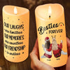 With You It's Always A Good Time - Bestie Personalized Custom LED Candle - Christmas Gift For Best Friends, BFF, Sisters