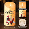 Our Friendship Is Endless - Bestie Personalized Custom LED Candle - Christmas Gift For Best Friends, BFF, Sisters