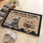Custom Name Funny Cat Lover Gifts - Personalized Doormat