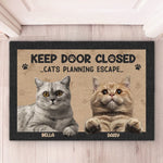 Custom Name Funny Cat Lover Gifts - Personalized Doormat