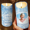 Custom Photo After They Have Gone The Light Remains - Memorial Personalized Custom LED Candle - Sympathy Gift, Christmas Gift For Family Members