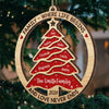 Home Is Where The Christmas Tree Glows - Family Personalized Custom Ornament - Wood Custom Shaped - Christmas Gift For Family Members