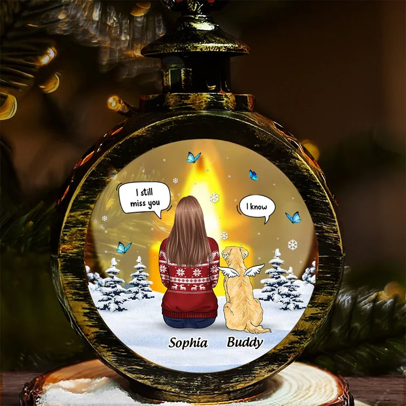 Furry Friends Fill Our Lives With Love - Memorial Personalized Custom Candlelight Lantern Ornament - Sympathy Gift, Christmas Gift For Pet Owners, Pet Lovers