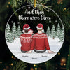 And Then There Were Three - Family Personalized Custom Ornament - Acrylic Custom Shaped - Christmas Gift For Family Members, First Christmas