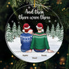 And Then There Were Three - Family Personalized Custom Ornament - Acrylic Custom Shaped - Christmas Gift For Family Members, First Christmas