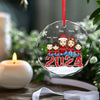 Every Ornament Tells A Family Story - Family Personalized Custom Circle Glass Ornament - Christmas Gift For Family Members