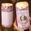 Custom Photo Forever Missed, Forever Loved - Memorial Personalized Custom LED Candle - Sympathy Gift, Christmas Gift For Family Members