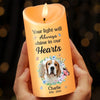 Custom Photo In Loving Memory Of A Loyal Friend - Memorial Personalized Custom LED Candle - Sympathy Gift, Christmas Gift For Pet Owners, Pet Lovers