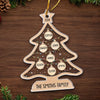 The Best Gift Around The Christmas Tree Is The Presence Of Family - Family Personalized Custom Ornament - Acrylic Custom Shaped - Christmas Gift For Family Members