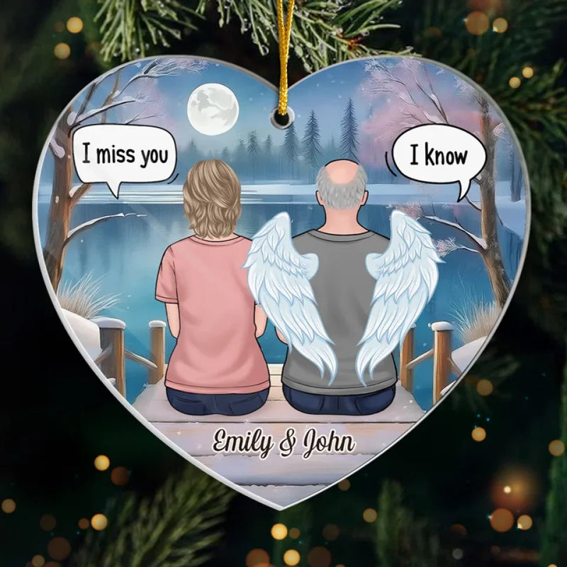 Your Presence Is Missed, Your Memory Treasured - Memorial Personalized Custom Ornament - Acrylic Custom Shaped - Sympathy Gift, Christmas Gift For Family Members