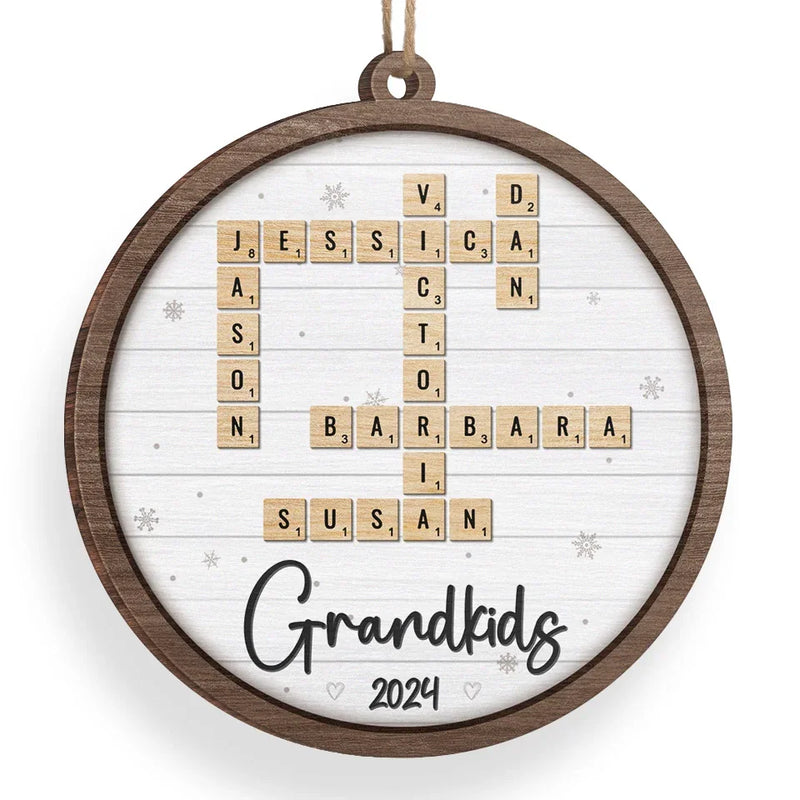 Grandmas Make The Holidays Magical - Family Personalized Custom Ornament - Wood Custom Shaped - Christmas Gift For Grandma