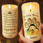Custom Pet Photo Memorial Gifts for Dog Lovers - Personalized LED Candle