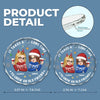 May Santa Find You Worthy Of A Christmas Gift, Friend - Bestie Personalized Custom Circle Glass Ornament - Christmas Gift For Best Friends, BFF, Sisters