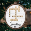 Grandmas Make The Holidays Magical - Family Personalized Custom Ornament - Wood Custom Shaped - Christmas Gift For Grandma