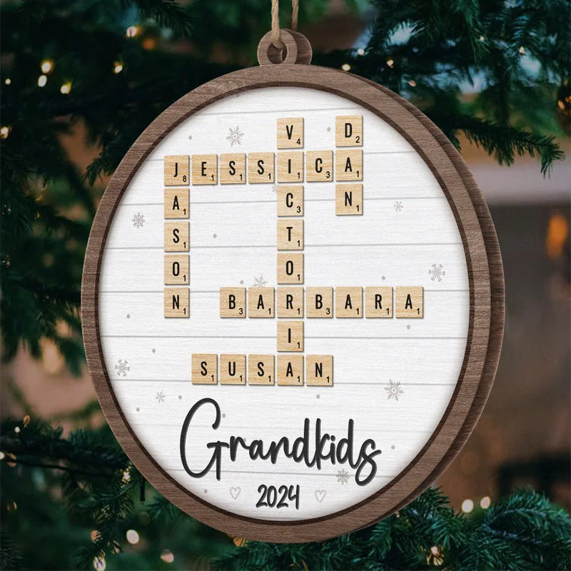 Grandmas Make The Holidays Magical - Family Personalized Custom Ornament - Wood Custom Shaped - Christmas Gift For Grandma