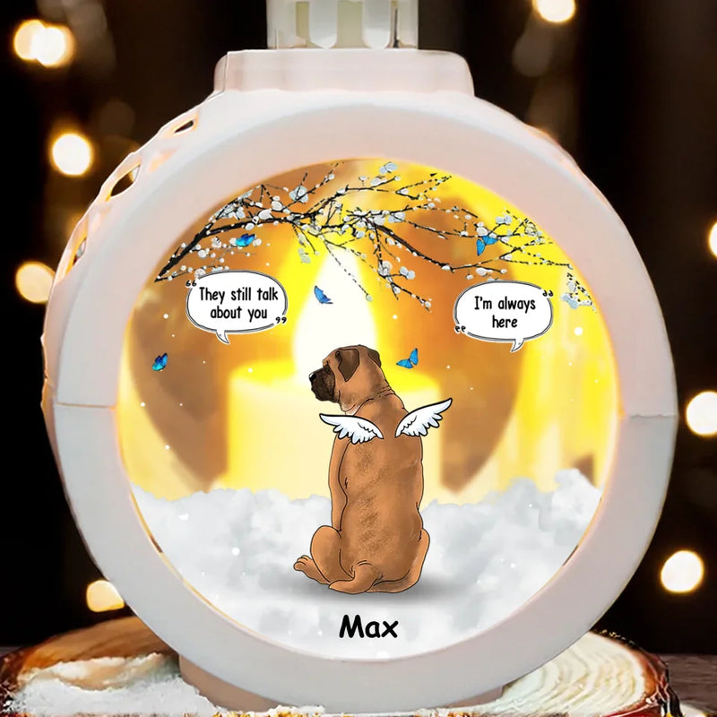 Your Paw Prints Are Forever Embedded In My Journey - Memorial Personalized Custom Candlelight Lantern Ornament - Sympathy Gift, Christmas Gift For Pet Owners, Pet Lovers