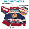 Custom Photo Merry Huntmas - Personalized Custom Ugly Sweatshirt - Unisex Wool Jumper - Hunting Christmas Gift For Dad, Grandpa, Husband