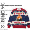 Custom Photo Merry Huntmas - Personalized Custom Ugly Sweatshirt - Unisex Wool Jumper - Hunting Christmas Gift For Dad, Grandpa, Husband