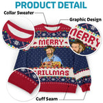 Funny Grillmas Christmas Gifts for Grill Masters - Festive Sweatshirt