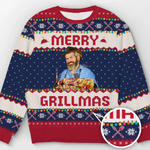 Funny Grillmas Christmas Gifts for Grill Masters - Festive Sweatshirt