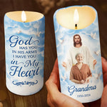 Custom Photo Grandma Memorial Tribute - Personalized LED Candle