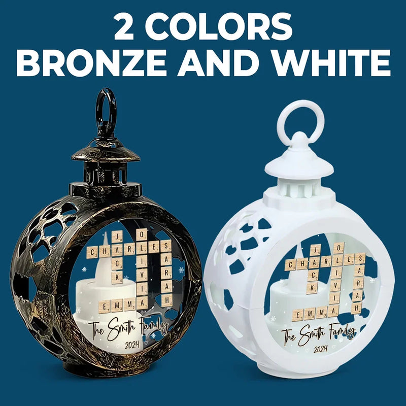 Family Is The Heartbeat Of Christmas - Family Personalized Custom Candlelight Lantern Ornament - Christmas Gift For Family Members