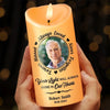 Custom Photo Greatly Loved, Deeply Missed - Memorial Personalized Custom LED Candle - New Arrival, Christmas Gift, Sympathy Gift For Family Members