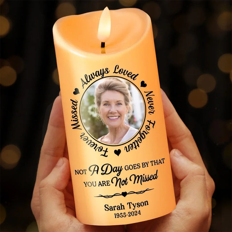 Custom Photo Memorial Tribute Gifts - Personalized LED Candle