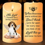 Custom Cat Memorial Gifts - Personalized LED Candle