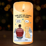 Custom Name Dog Memorial Gifts for Pet Lovers - Personalized LED Candle