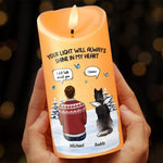 Custom Name Dog Memorial Gifts for Pet Lovers - Personalized LED Candle