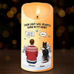 Custom Name Dog Memorial Gifts for Pet Lovers - Personalized LED Candle
