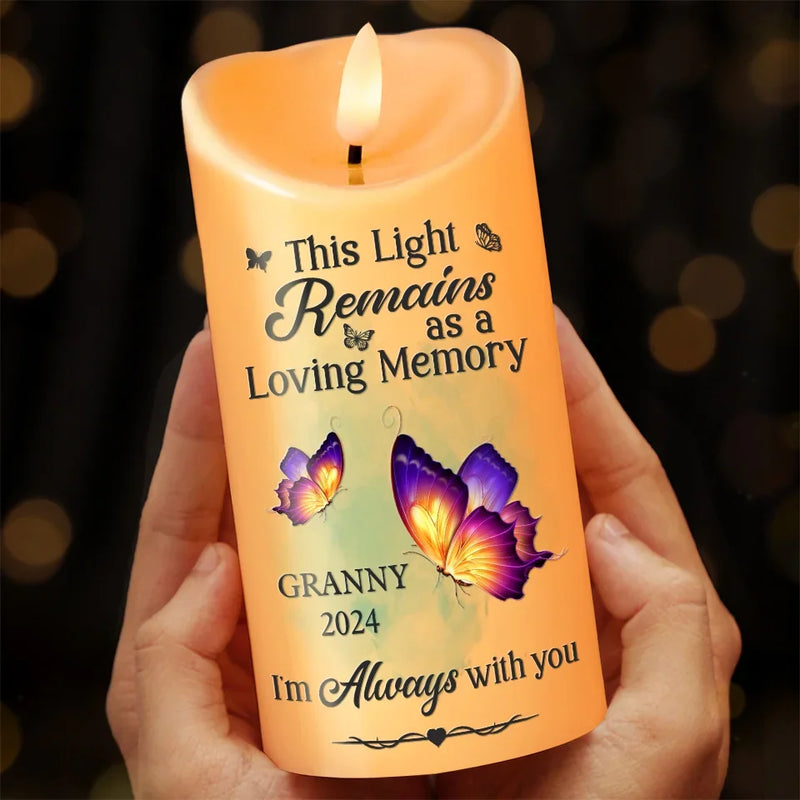 Those Who Touch Our Lives, Stay In Our Hearts Forever - Memorial Personalized Custom LED Candle - New Arrival, Christmas Gift, Sympathy Gift For Family Members