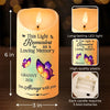 Those Who Touch Our Lives, Stay In Our Hearts Forever - Memorial Personalized Custom LED Candle - New Arrival, Christmas Gift, Sympathy Gift For Family Members